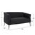 ΚΑΝΑΠΕΣ 2ΘΕΣΙΟΣ KIANA HM3122.21 ΜΕ ΜΑΥΡΟ PU 130x75x71 εκ. - ΚΑΝΑΠΕΔΕΣ-ΣΑΛΟΝΙΑ στο Milonadakis.gr