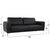 ΚΑΝΑΠΕΣ 3ΘΕΣΙΟΣ KENZIE HM3121.31 ΜΕ ΜΑΥΡΟ PU 190x81x81 εκ. - ΚΑΝΑΠΕΔΕΣ-ΣΑΛΟΝΙΑ στο Milonadakis.gr