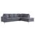 ΚΑΝΑΠΕΣ ΓΩΝΙΑ ΔΕΞΙΑ ZAILA HM3087R ΥΦΑΣΜΑ ΓΚΡΙ 282x197x90 εκ. - ΚΑΝΑΠΕΔΕΣ-ΣΑΛΟΝΙΑ στο Milonadakis.gr