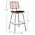 ΣΚΑΜΠΟ ΜΕΤΑΛΛΙΚΟ ΜΕ ΜΑΞΙΛΑΡΙ ALLEGRA HM5455 ΜΕ WICKER ΜΠΕΖ 46,5x55x117,5Υ εκ. - ΣΚΑΜΠΩ στο Milonadakis.gr