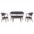 ΣΕΤ ΣΑΛΟΝΙ 4ΤΜΧ BALIN ΑΛΟΥΜΙΝΙΟΥ BAMBOO LOOK ΚΑΦΕ HM5573 - ΣΕΤ ΣΑΛΟΝΙΑ στο Milonadakis.gr
