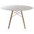 ΤΡΑΠΕΖΙ MINIMAL ΣΤΡΟΓΓΥΛΟ HM8454.01 MDF ΣΕ ΛΕΥΚΟ-ΠΟΔΙΑ ΟΞΙΑΣ ΣΕ ΦΥΣΙΚΟ Φ120Χ75Υεκ. - ΤΡΑΠΕΖΙΑ ΚΟΥΖΙΝΑΣ στο Milonadakis.gr