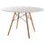 ΤΡΑΠΕΖΙ MINIMAL ΣΤΡΟΓΓΥΛΟ HM8454.01 MDF ΣΕ ΛΕΥΚΟ-ΠΟΔΙΑ ΟΞΙΑΣ ΣΕ ΦΥΣΙΚΟ Φ120Χ75Υεκ. - ΤΡΑΠΕΖΙΑ ΚΟΥΖΙΝΑΣ στο Milonadakis.gr