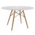 ΤΡΑΠΕΖΙ MINIMAL ΣΤΡΟΓΓΥΛΟ HM8454.01 MDF ΣΕ ΛΕΥΚΟ-ΠΟΔΙΑ ΟΞΙΑΣ ΣΕ ΦΥΣΙΚΟ Φ120Χ75Υεκ. - ΤΡΑΠΕΖΙΑ ΚΟΥΖΙΝΑΣ στο Milonadakis.gr