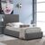 ΚΡΕΒΑΤΙ MONDY 90x200 εκ. ΜΕ ΥΦΑΣΜΑ DARK GREY HM586.05 - ΚΡΕΒΑΤΙΑ στο Milonadakis.gr