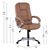 ΚΑΡΕΚΛΑ ΓΡΑΦΕΙΟΥ JAYA HM1091.09 CAMEL 64Χ71Χ118 ΕΚ - ΚΑΡΕΚΛΕΣ ΓΡΑΦΕΙΟΥ στο Milonadakis.gr
