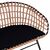 ΠΑΓΚΑΚΙ ΜΕΤΑΛΛΙΚΟ ALLEGRA HM5692 ΜΕ WICKER ΜΑΥΡΟ-ΜΠΕΖ 124x57x77Υ εκ. - ΠΑΓΚΑΚΙΑ στο Milonadakis.gr
