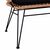 ΠΑΓΚΑΚΙ ΜΕΤΑΛΛΙΚΟ ALLEGRA HM5692 ΜΕ WICKER ΜΑΥΡΟ-ΜΠΕΖ 124x57x77Υ εκ. - ΠΑΓΚΑΚΙΑ στο Milonadakis.gr