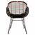 ΠΟΛΥΘΡΟΝΑ ΜΕ ΜΑΞΙΛΑΡΙ ΜΕΤΑΛΛΙΚΗ ALLEGRA HM5663 ΜΕ WICKER ΜΠΕΖ & ΜΑΥΡΟ ΧΡΩΜΑ  58x60x82Υ εκ. - ΚΑΡΕΚΛΕΣ - ΠΟΛΥΘΡΟΝΕΣ στο Milonadakis.gr