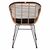 ΠΟΛΥΘΡΟΝΑ ΜΕ ΜΑΞΙΛΑΡΙ ΜΕΤΑΛΛΙΚΗ ALLEGRA HM5663 ΜΕ WICKER ΜΠΕΖ & ΜΑΥΡΟ ΧΡΩΜΑ  58x60x82Υ εκ. - ΚΑΡΕΚΛΕΣ - ΠΟΛΥΘΡΟΝΕΣ στο Milonadakis.gr