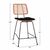 ΣΚΑΜΠΟ ΜΕΣΑΙΟΥ ΥΨΟΥΣ ALLEGRA HM5644 ΜΕΤΑΛΛΙΚΟ ΜΕ WICKER ΣΕ ΜΠΕΖ ΑΠΟΧΡΩΣΗ 55x56x107 εκ. - ΣΚΑΜΠΩ στο Milonadakis.gr