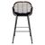 ΣΚΑΜΠΟ ΜΕΤΑΛΛΙΚΟ ALLEGRA HM5690 ΜΕ WICKER ΜΑΥΡΟ-ΜΠΕΖ 55x60x109Υ εκ. - ΣΚΑΜΠΩ στο Milonadakis.gr