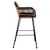 ΣΚΑΜΠΟ ΜΕΤΑΛΛΙΚΟ ALLEGRA HM5690 ΜΕ WICKER ΜΑΥΡΟ-ΜΠΕΖ 55x60x109Υ εκ. - ΣΚΑΜΠΩ στο Milonadakis.gr