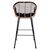 ΣΚΑΜΠΟ ΜΕΤΑΛΛΙΚΟ ALLEGRA HM5690 ΜΕ WICKER ΜΑΥΡΟ-ΜΠΕΖ 55x60x109Υ εκ. - ΣΚΑΜΠΩ στο Milonadakis.gr