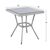 ΤΡΑΠΕΖΙ ΑΛΟΥΜΙΝΙΟΥ HARLOW 70X70X76 BAMBOO LOOK HM5568.01 ΛΕΥΚΗ ΠΑΤΙΝΑ ΜΕ ΓΥΑΛΙ - ΤΡΑΠΕΖΙΑ ΕΞ. ΧΩΡΟΥ στο Milonadakis.gr