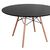 ΤΡΑΠΕΖΙ MINIMAL ΣΤΡΟΓΓΥΛΟ HM8454.02 MDF ΣΕ ΜΑΥΡΟ-ΠΟΔΙΑ ΟΞΙΑΣ ΣΕ ΦΥΣΙΚΟ Φ120Χ74Υεκ. - ΤΡΑΠΕΖΙΑ ΚΟΥΖΙΝΑΣ στο Milonadakis.gr