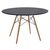 ΤΡΑΠΕΖΙ MINIMAL ΣΤΡΟΓΓΥΛΟ HM8454.02 MDF ΣΕ ΜΑΥΡΟ-ΠΟΔΙΑ ΟΞΙΑΣ ΣΕ ΦΥΣΙΚΟ Φ120Χ74Υεκ. - ΤΡΑΠΕΖΙΑ ΚΟΥΖΙΝΑΣ στο Milonadakis.gr