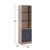 ΒΙΒΛΙΟΘΗΚΗ ΜΕΛΑΜΙΝΗΣ ENSLEY HM2027.04 SONAMA-ΓΚΡΙ 60x30x180Υ εκ. - ΒΙΒΛΙΟΘΗΚΕΣ στο Milonadakis.gr