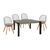 ΣΕΤ 5 ΤΜΧ ΤΡΑΠΕΖΙ 140x88x75 cm MDF ΜΕ ΚΑΡΕΚΛΕΣ ALINA HM11173 - ΤΡΑΠΕΖΑΡΙΕΣ στο Milonadakis.gr