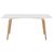 ΤΡΑΠΕΖΙ HM8697.01 MINIMAL, ΛΕΥΚΟ MDF, ΞΥΛΙΝΑ ΠΟΔΙΑ ΟΞΙΑ,160Χ90X74,5Υ εκ - ΤΡΑΠΕΖΙΑ ΚΟΥΖΙΝΑΣ στο Milonadakis.gr