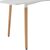 ΤΡΑΠΕΖΙ HM8697.01 MINIMAL, ΛΕΥΚΟ MDF, ΞΥΛΙΝΑ ΠΟΔΙΑ ΟΞΙΑ,160Χ90X74,5Υ εκ - ΤΡΑΠΕΖΙΑ ΚΟΥΖΙΝΑΣ στο Milonadakis.gr
