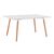 ΤΡΑΠΕΖΙ HM8697.01 MINIMAL, ΛΕΥΚΟ MDF, ΞΥΛΙΝΑ ΠΟΔΙΑ ΟΞΙΑ,160Χ90X74,5Υ εκ - ΤΡΑΠΕΖΙΑ ΚΟΥΖΙΝΑΣ στο Milonadakis.gr