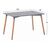 ΤΡΑΠΕΖΙ HM8697.10 MINIMAL, γκρι MDF, ξύλινα πόδια οξιά, 160Χ90X74,5Υ εκ - ΤΡΑΠΕΖΙΑ ΚΟΥΖΙΝΑΣ στο Milonadakis.gr
