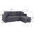 ΚΑΝΑΠΕΣ ΓΩΝΙΑ ΚΡΕΒΑΤΙ WAYNE 224x147x85Υεκ. HM3028.11 ΓΚΡΙ ΥΦΑΣΜΑ - ΚΑΝΑΠΕΔΕΣ-ΣΑΛΟΝΙΑ στο Milonadakis.gr