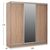 ΝΤΟΥΛΑΠΑ 3ΦΥΛΛΗ ΣΥΡΟΜΕΝΗ ΜΕ ΚΑΘΡΕΠΤΗ SONAMA OAK HM2435  200X60X210Υεκ - ΝΤΟΥΛΑΠΕΣ στο Milonadakis.gr