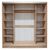 ΝΤΟΥΛΑΠΑ 3ΦΥΛΛΗ ΣΥΡΟΜΕΝΗ ΜΕ ΚΑΘΡΕΠΤΗ SONAMA OAK HM2435  200X60X210Υεκ - ΝΤΟΥΛΑΠΕΣ στο Milonadakis.gr