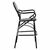 ΣΚΑΜΠΟ ΑΛΟΥΜΙΝΙΟΥ BAMBOO LOOK ΜΕ WICKER ΜΑΥΡΟ ΛΕΥΚΟ HM5794.02 56x60x126 εκ. - ΣΚΑΜΠΩ στο Milonadakis.gr