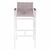 ΣΚΑΜΠΟ ΜΠΑΡ ΑΛΟΥΜΙΝΙΟΥ ΛΕΥΚΟ ΜΕ POLYWOOD 52 x 58 x 108 εκ. HM5790.01 - ΣΚΑΜΠΩ στο Milonadakis.gr