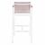 ΣΚΑΜΠΟ ΜΠΑΡ ΑΛΟΥΜΙΝΙΟΥ ΛΕΥΚΟ ΜΕ POLYWOOD 52 x 58 x 108 εκ. HM5790.01 - ΣΚΑΜΠΩ στο Milonadakis.gr