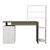 ΓΡΑΦΕΙΟ ΜΕ ΒΙΒΛΙΟΘΗΚΗ ROCHELL ΜΕΛΑΜΙΝΗ OLIVE GREY ΛΕΥΚΟ 146,3x55x128,8Υεκ.HM8886.11 - ΓΡΑΦΕΙΑ στο Milonadakis.gr