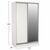 ΝΤΟΥΛΑΠΑ ΣΥΡΟΜΕΝΗ ADLER ΜΕΛΑΜΙΝΗΣ 120x60x220Yεκ. ΔΙΦΥΛΛΗ ΛΕΥΚΗ ΜΕ ΚΑΘΡΕΠΤΗ HM2460.03 - ΝΤΟΥΛΑΠΕΣ στο Milonadakis.gr