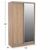 ΝΤΟΥΛΑΠΑ ΣΥΡΟΜΕΝΗ ADLER ΜΕΛΑΜΙΝΗΣ 120x60x220Yεκ. ΔΙΦΥΛΛΗ SONAMA ΜΕ ΚΑΘΡΕΠΤΗ HM2460.01 - ΝΤΟΥΛΑΠΕΣ στο Milonadakis.gr