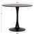 ΤΡΑΠΕΖΙ ΣΤΡΟΓΓΥΛΟ BROLIN HM18141.02 MDF TOP-ΒΑΣΗ ΜΕΤΑΛΛΙΚΗ--ΜΑΥΡΟ Φ90x73Υεκ - ΤΡΑΠΕΖΙΑ ΚΟΥΖΙΝΑΣ στο Milonadakis.gr