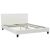 Κρεβάτι Nevil pakoworld 150x200 PU χρώμα λευκό ματ - ΚΡΕΒΑΤΙΑ στο Milonadakis.gr