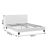 Κρεβάτι Nevil pakoworld 150x200 PU χρώμα λευκό ματ - ΚΡΕΒΑΤΙΑ στο Milonadakis.gr