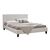 Κρεβάτι Nevil pakoworld 150x200 PU χρώμα λευκό ματ - ΚΡΕΒΑΤΙΑ στο Milonadakis.gr
