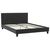 Κρεβάτι Nevil pakoworld 150x200 PU χρώμα μαύρο ματ - ΚΡΕΒΑΤΙΑ στο Milonadakis.gr