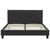 Κρεβάτι Nevil pakoworld 150x200 PU χρώμα μαύρο ματ - ΚΡΕΒΑΤΙΑ στο Milonadakis.gr