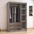 Ντουλάπα ρούχων τρίφυλλη OLYMPUS pakoworld χρώμα castillo-toro 120x57x183εκ - ΝΤΟΥΛΑΠΕΣ στο Milonadakis.gr