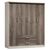 Ντουλάπα ρούχων τετράφυλλη OLYMPUS pakoworld χρώμα castillo-toro 159x57x183εκ - ΝΤΟΥΛΑΠΕΣ στο Milonadakis.gr