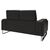 Καναπές Shea pakoworld 2θέσιος pu μαύρο-inox 158x80x87εκ - ΚΑΝΑΠΕΔΕΣ-ΣΑΛΟΝΙΑ στο Milonadakis.gr