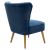 Πολυθρόνα Stork pakoworld βελούδο σκούρο μπλε-φυσικό 68x54x78εκ - ΚΑΡΕΚΛΕΣ - ΠΟΛΥΘΡΟΝΕΣ ΕΣ. στο Milonadakis.gr