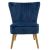 Πολυθρόνα Stork pakoworld βελούδο σκούρο μπλε-φυσικό 68x54x78εκ - ΚΑΡΕΚΛΕΣ - ΠΟΛΥΘΡΟΝΕΣ ΕΣ. στο Milonadakis.gr