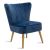 Πολυθρόνα Stork pakoworld βελούδο σκούρο μπλε-φυσικό 68x54x78εκ - ΚΑΡΕΚΛΕΣ - ΠΟΛΥΘΡΟΝΕΣ ΕΣ. στο Milonadakis.gr