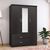 Ντουλάπα ρούχων τρίφυλλη OLYMPUS pakoworld χρώμα wenge 120x57x183εκ - ΝΤΟΥΛΑΠΕΣ στο Milonadakis.gr
