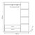 Ντουλάπα ρούχων τρίφυλλη OLYMPUS pakoworld χρώμα wenge 120x57x183εκ - ΝΤΟΥΛΑΠΕΣ στο Milonadakis.gr